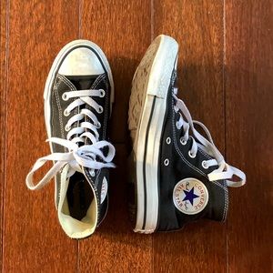 Black high top Converse